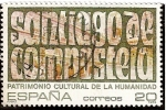 Stamps : Europe : Spain :  Ciudades y Monumentos Españoles Patrimonio de la Humanidad. Santiago de Compostela