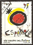 Stamps Spain -  Año Europeo del Turismo. Símbolo del turismo español