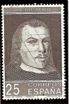 Sellos del Mundo : Europa : Espaa : Día del Sello. Retrato de Juan de Tassis Peralta, II Conde de Villamediana