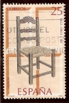 Stamps : Europe : Spain :  Artesanía española muebles. Silla Circa s. XIX Murcia