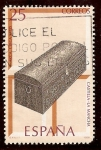 Stamps : Europe : Spain :  Artesanía española muebles. Arca Circa s. XIX Castilla - La Mancha