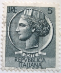 Stamps Italy -  siracusana(turrita)