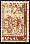 Stamps Spain -  Nacimiento de Cristo ilustración de 