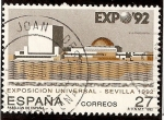 Stamps : Europe : Spain :  Exposición Universal de Sevilla 1992. Pabellón de España