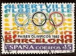 Stamps Spain -  Países Olímpicos. Albertville y Barcelona