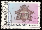 Stamps Spain -  Día del Sello. Buzón de 1908