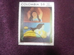 Stamps America - Colombia -  Beatriz González - Las Ninfas Acuáticas.