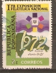 Stamps Dominican Republic -  ESTAMPILLA   Y   MAPA