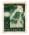 Stamps Austria -  1947- Leyenda WIENER MESSE-
