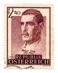 Stamps : Europe : Austria :  1957-Tipo.bo-CENTENARIO NACIMIENTO del Prof. JULIUS WAGNER-JAUREGG
