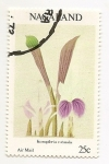 Stamps Asia - Nagaland -  Flor