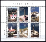 Stamps Spain -  HB Faros de España.
