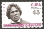 Sellos del Mundo : America : Cuba : cine cubano, primera carga al machete de manuel octavio gomez