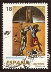 Stamps : Europe : Spain :  Poesía de América o de los Atletas Cósmicos. Salvador Dalí