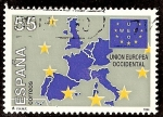 Stamps : Europe : Spain :  Unión Europea Occidental. Logotipo