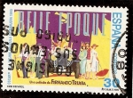 Stamps Spain -  Cartel anunciador Belle Époque de Fernando Trueba