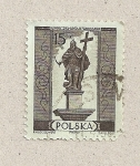 Stamps Poland -  Estatua de santo