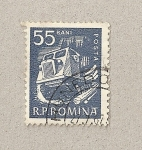 Stamps Romania -  Camión oruga