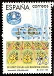 Stamps : Europe : Spain :  50 Aniversario de la F.A.O.