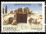 Stamps : Europe : Spain :  Cueva de Menga en Antequera (Málaga)