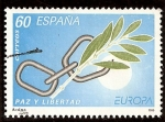 Stamps Spain -  Rama de olivo y cadena rota