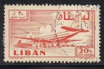 Stamps Lebanon -  Avión en Aeropuerto.