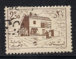 Stamps Lebanon -  CONSTRUCCIÓN DE UNA CASA.