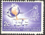 Stamps South Africa -  fundición de oro