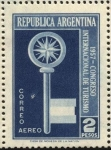 Stamps Argentina -  Congreso Internacional de Turismo año 1957.