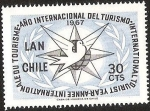 Sellos de America - Chile -  AÑO INTERNACIONAL DE TURISMO - LAN CHILE