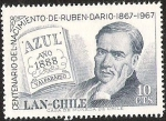 Stamps Chile -  CENTENARIO NACIMIENTO DE RUBEN DARIO
