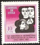 Stamps Chile -  VIII CONFERENCIA INTERNACIONAL DE PLANIFICACION DE LA FAMILIA 