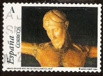 Stamps Spain -  Cristo crucificado, catedral de Jaca