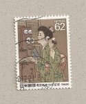 Stamps Japan -  Hablando por teléfono