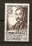Stamps : Europe : France :  Arago/ Dia del sello