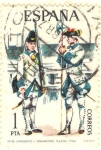 Stamps : Europe : Spain :  Sargento y Granadero Toledo 1750