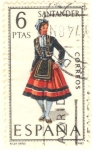 Stamps : Europe : Spain :  Traje Santander