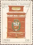 Stamps : America : Peru :  50 Aniversario del Museo Postal y Filatélico 1931-1981.