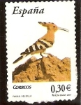 Stamps Spain -  Abubilla (Upupa epops)