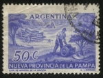 Sellos de America - Argentina -  Homenajes a las nuevas provincias de Argentina, Nueva Provincia de la Pampa.