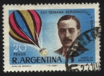Sellos de America - Argentina -  Semana aeronáutica y espacial. Aarón de Anchorena 1877 - 1965. Connotado ciudadano argentino aviador