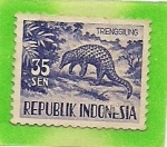 Stamps Indonesia -  trenggiling