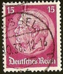 Stamps Germany -  IMPERIO ALEMAN - MEDALLON  PAUL VON HINDENBURG