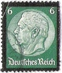 Stamps Germany -  IMPERIO ALEMAN - MEDALLON MUERTE PAUL VON HINDENBURG