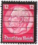 Stamps Germany -  IMPERIO ALEMAN - MEDALLON MUERTE PAUL VON HINDENBURG