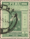 Stamps Peru -  Libertador Mariscal Ramón Castilla, 1797-1867.