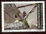 Stamps Spain -  32nd America´s Cup Challenger. Velero en plena regata