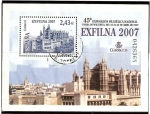 Stamps Spain -  EXFILNA 2007. Catedral de Palma de Mallorca