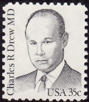 Stamps United States -  Charles R. Drew