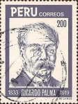 Sellos de America - Per -  Ricardo Palma, 1833-1919.